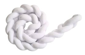 Pletenica 180 cm - bela