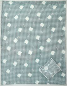 Prekrivači A-0275 mint zelena 170x120 cm