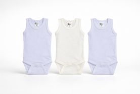 Bebi bodi 3-pack belo-krem