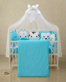 Bebi posteljina Animals-tirkiz