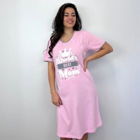 Spavaćice za trudnice i dojenje best mom roze L